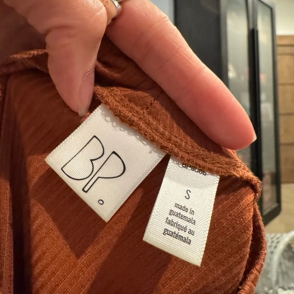 BP Ribbed Crop Top - Rust - Picture 3 of 3